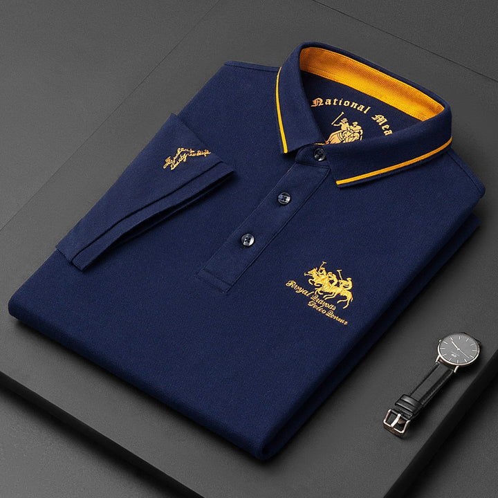 Men’s Premium Cotton Polo Shirt – Breathable Classic Fit for Smart-Casual Wear
