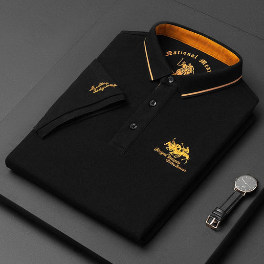 Men’s Premium Cotton Polo Shirt – Breathable Classic Fit for Smart-Casual Wear