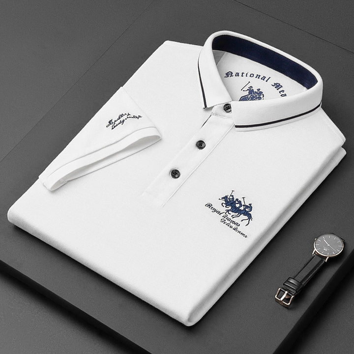 Men’s Premium Cotton Polo Shirt – Breathable Classic Fit for Smart-Casual Wear
