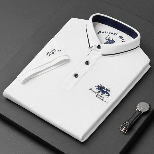 Men’s Premium Cotton Polo Shirt – Breathable Classic Fit for Smart-Casual Wear