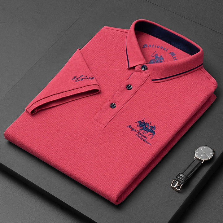 Men’s Premium Cotton Polo Shirt – Breathable Classic Fit for Smart-Casual Wear