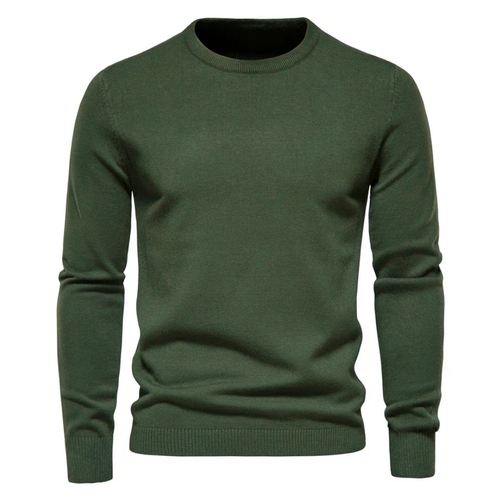 Men's Premium Crew-Neck Knit Sweater – Soft Relaxed Fit, S–3XL