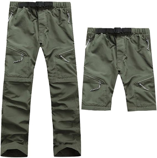 Men’s Quick-Dry Convertible Hiking Pants – Breathable Zip-Off Trousers