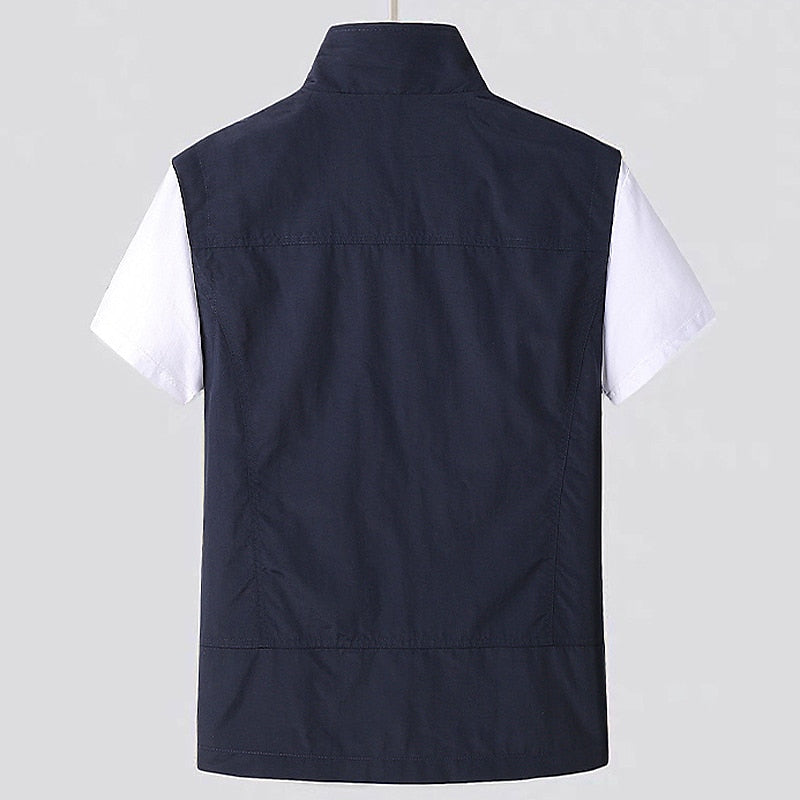 Men's Quick-Dry Multi-Pocket Travel and Outdoor Vest