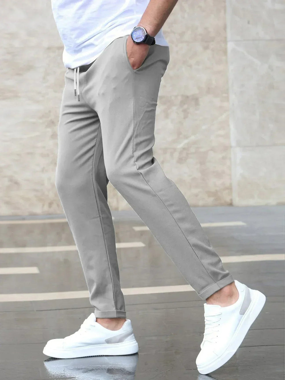 Men's Slim Tapered Drawstring Joggers