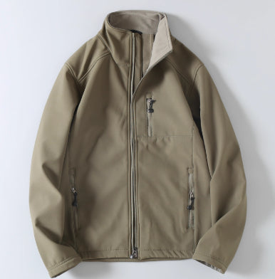 Men's Softshell Utility Jacket – Water-Resistant Multi-Pocket Design