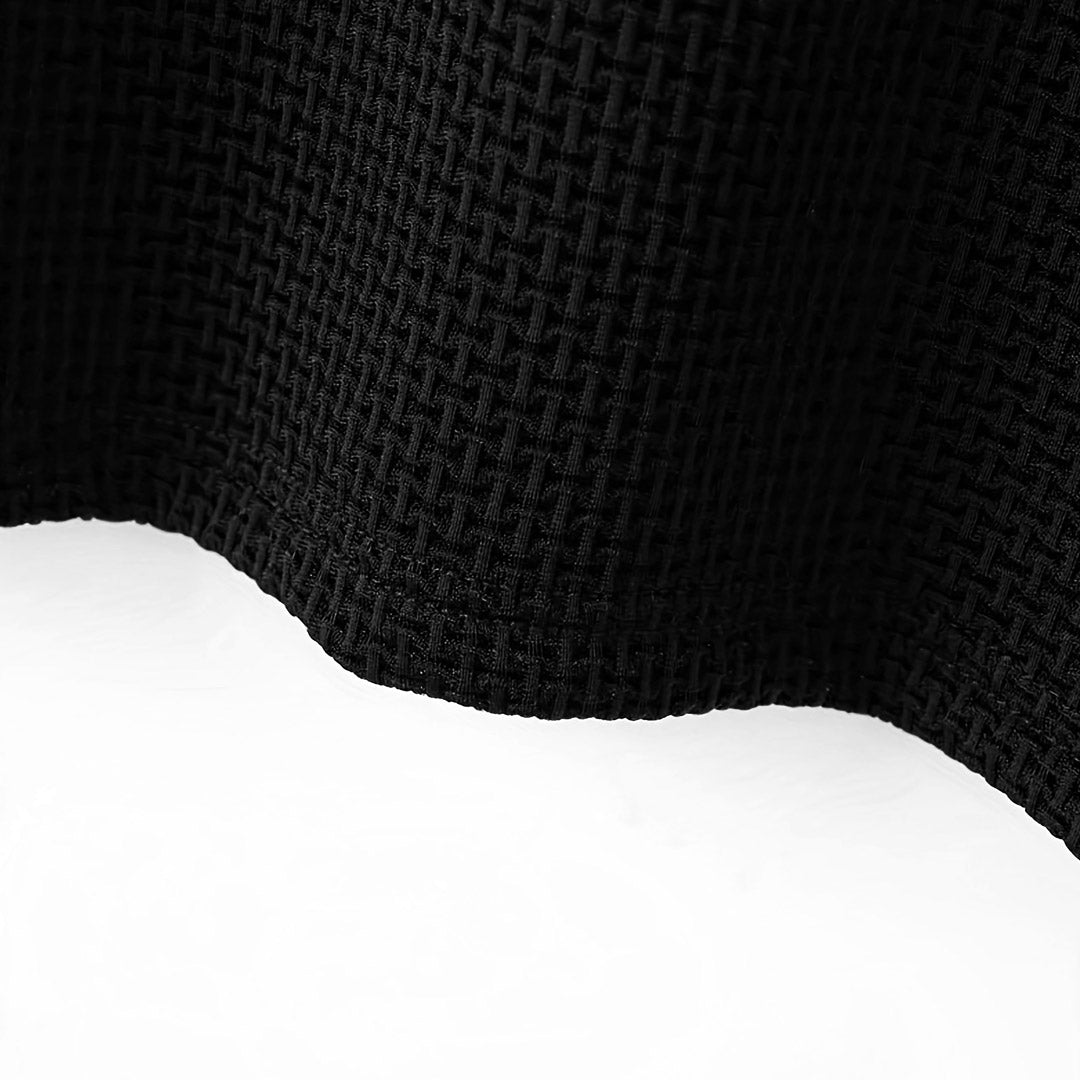 Men’s Stretch Knit Polo Shirt – Ultra-Soft Honeycomb Short-Sleeve Top