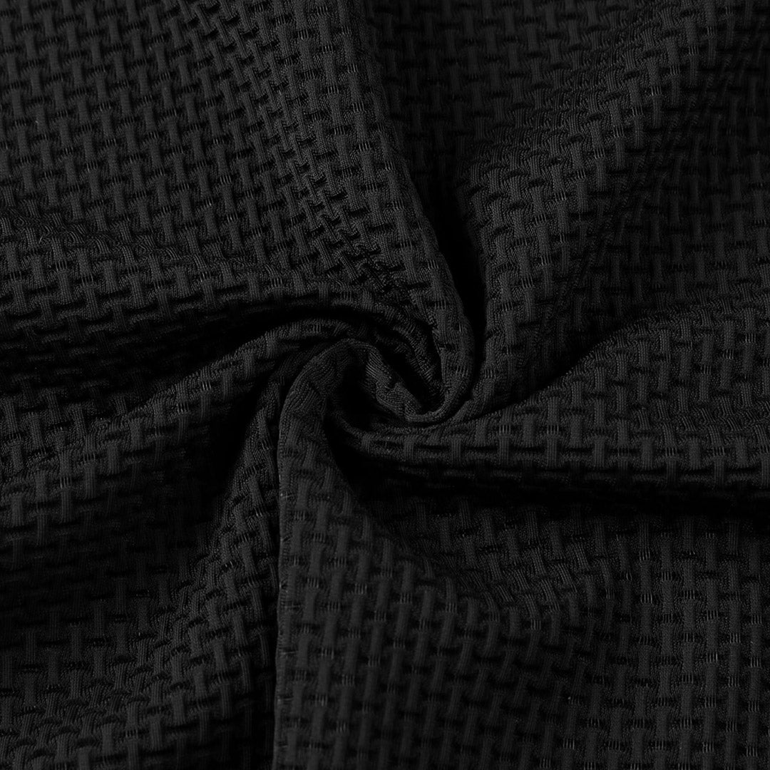 Men’s Stretch Knit Polo Shirt – Ultra-Soft Honeycomb Short-Sleeve Top