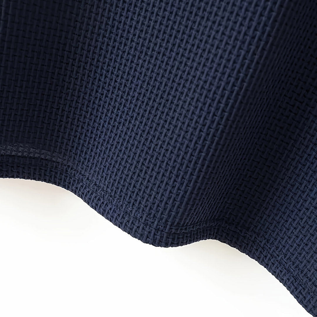 Men’s Stretch Knit Polo Shirt – Ultra-Soft Honeycomb Short-Sleeve Top