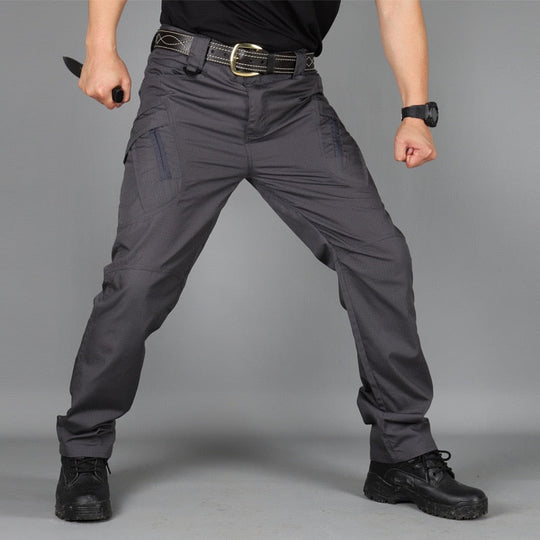 Men’s Stretch Tactical Cargo Pants – Water-Repellent with 7 Pockets