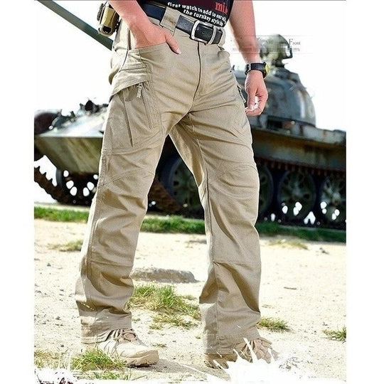 Men’s Stretch Tactical Cargo Pants – Water-Repellent with 7 Pockets
