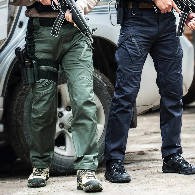 Men’s Stretch Tactical Cargo Pants – Water-Repellent with 7 Pockets
