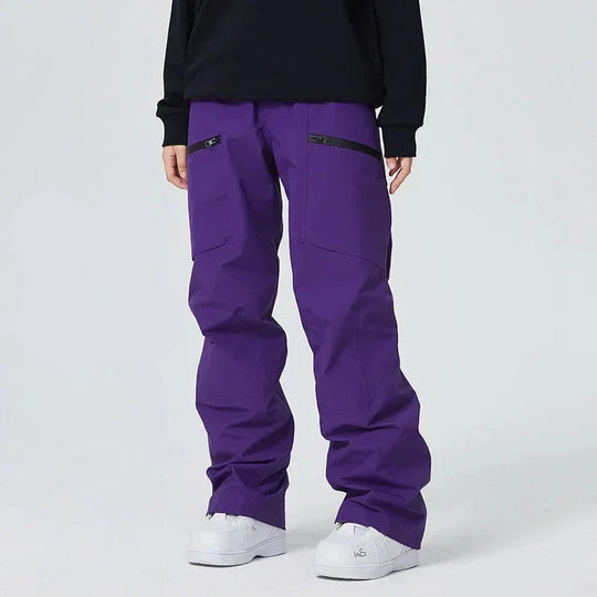 Men’s Warm-Lined Ski Pants – Waterproof Windproof Snowboard Trousers