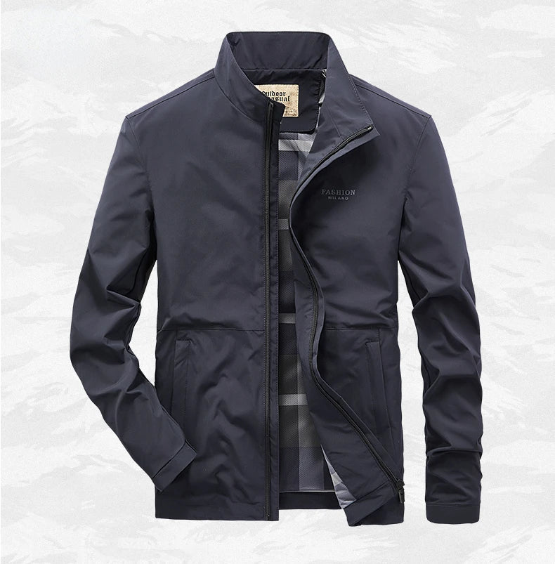 Men's Waterproof Outdoor Jacket – Windproof Multi-Pocket Hooded Coat