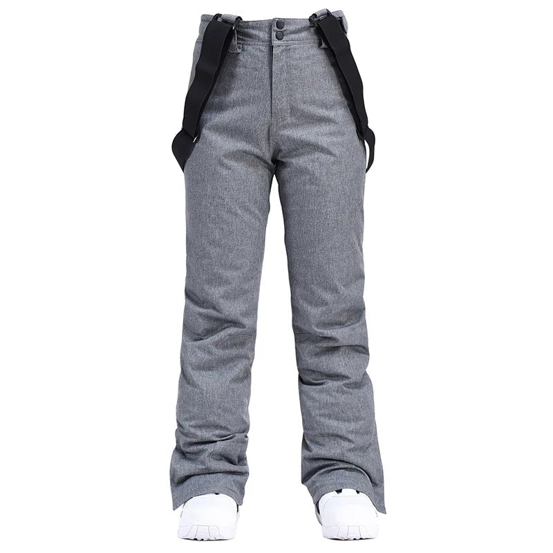 Men’s Waterproof Snowboard Bib Pants – Insulated Ski Trousers with Braces