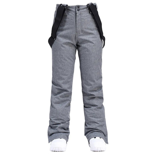 Men’s Waterproof Snowboard Bib Pants – Insulated Ski Trousers with Braces
