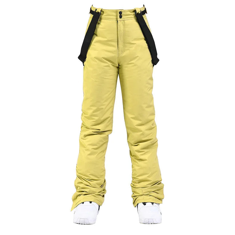 Men’s Waterproof Snowboard Bib Pants – Insulated Ski Trousers with Braces