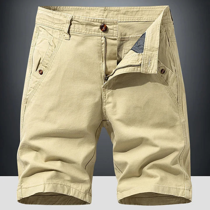 Men's Workwear-Style Chino Shorts with Practical Casual Fit