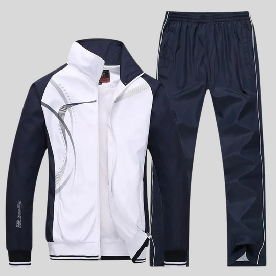 Men’s Zip Tracksuit – Breathable Jacket and Matching Joggers, L–5XL