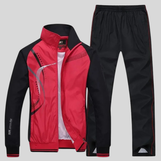 Men’s Zip Tracksuit – Breathable Jacket and Matching Joggers, L–5XL
