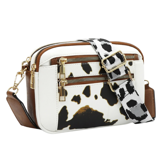 Mini Leather Crossbody Bag – Adjustable 119 cm Strap and Card Slots