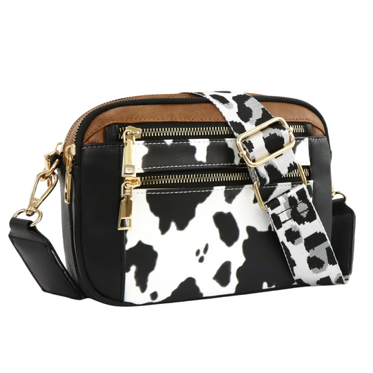 Mini Leather Crossbody Bag – Adjustable 119 cm Strap and Card Slots