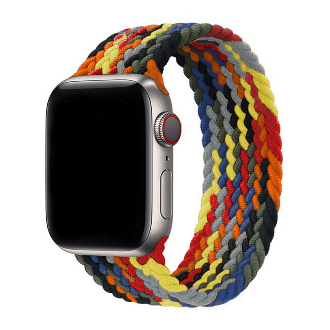 Multi Color Prism Braided Solo Loop for Apple Watch