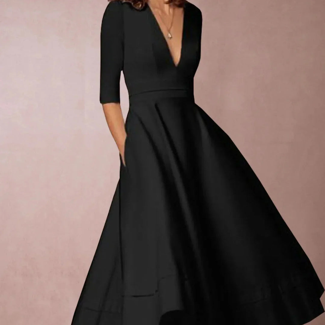 1960s-Inspired A-Line Dress – Flared Vintage Occasion Style