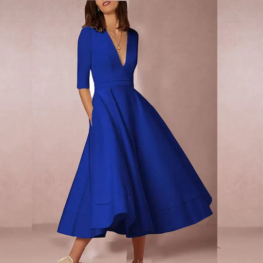 1960s-Inspired A-Line Dress – Flared Vintage Occasion Style