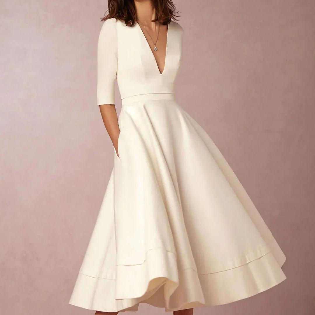 1960s-Inspired A-Line Dress – Flared Vintage Occasion Style