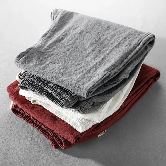 Toby Men’s 100% Linen Summer Trousers – Lightweight Smart-Casual Pants