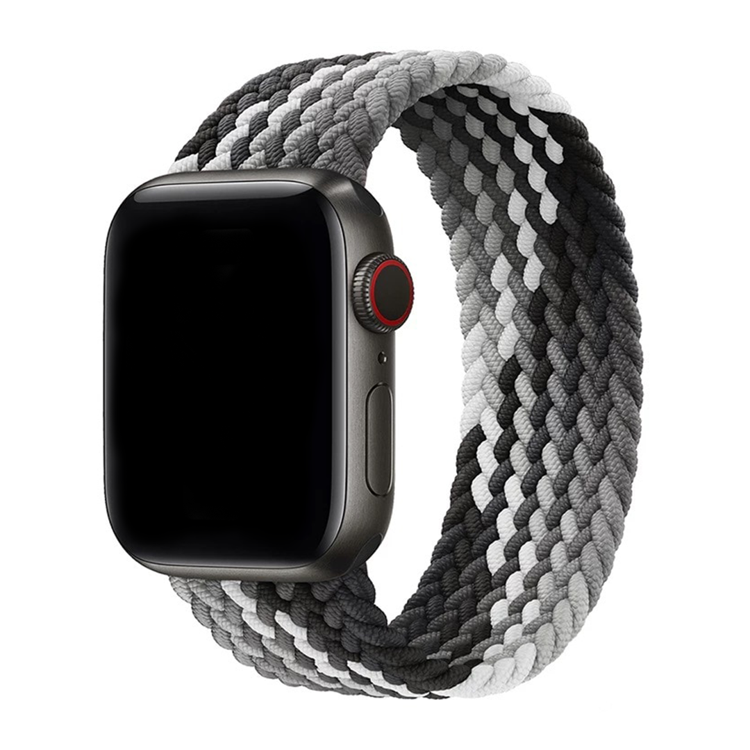 Gradient Black Twist Braided Solo Loop for Apple Watch