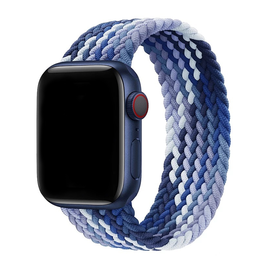 Gradient Blue Twist Braided Solo Loop for Apple Watch