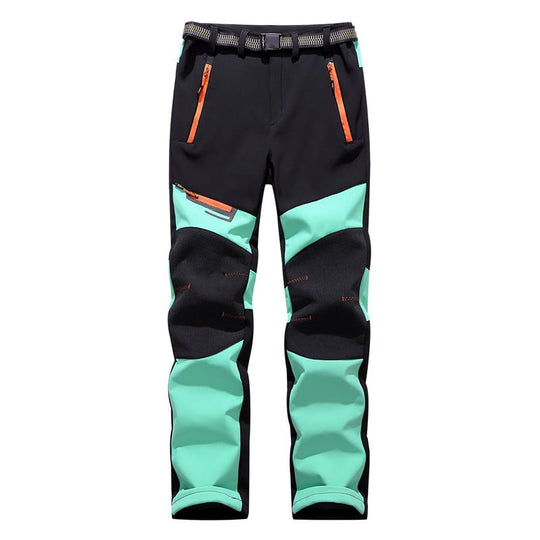 Unisex Contrast Ski Pants – Breathable Winter Trousers for Snow Sports
