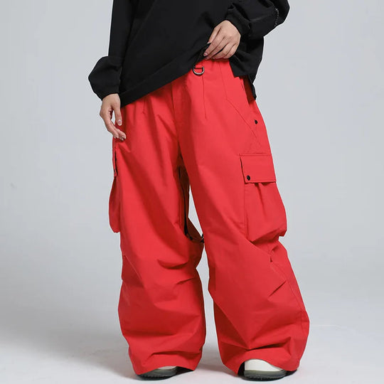 Unisex Insulated Ski Pants – Breathable Loose-Fit Snowboard Trousers
