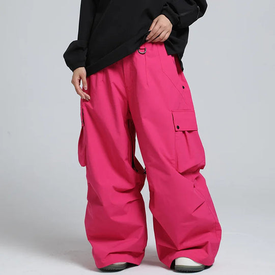 Unisex Insulated Ski Pants – Breathable Loose-Fit Snowboard Trousers