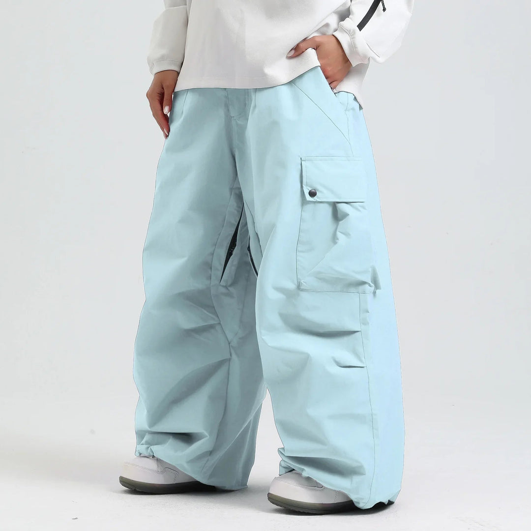 Unisex Insulated Ski Pants – Breathable Loose-Fit Snowboard Trousers