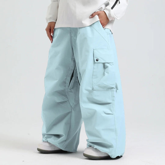 Unisex Insulated Ski Pants – Breathable Loose-Fit Snowboard Trousers