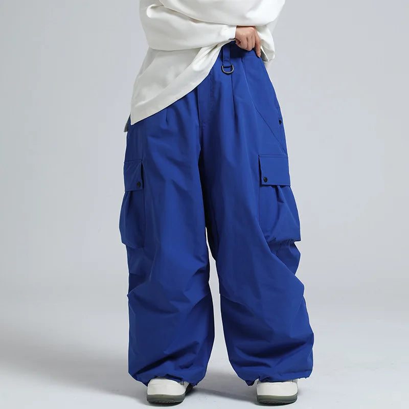 Unisex Insulated Ski Pants – Breathable Loose-Fit Snowboard Trousers