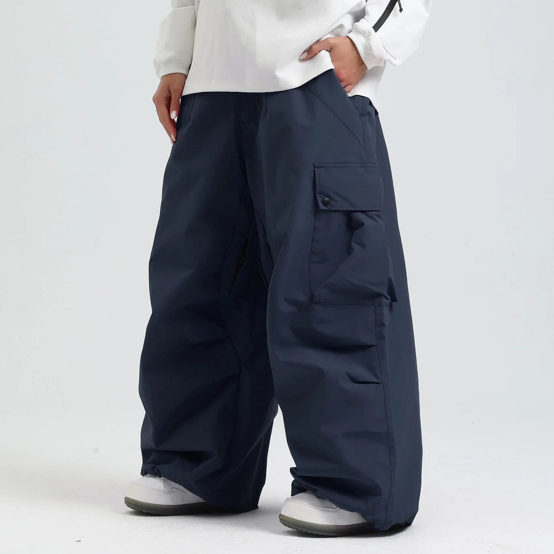 Unisex Insulated Ski Pants – Breathable Loose-Fit Snowboard Trousers