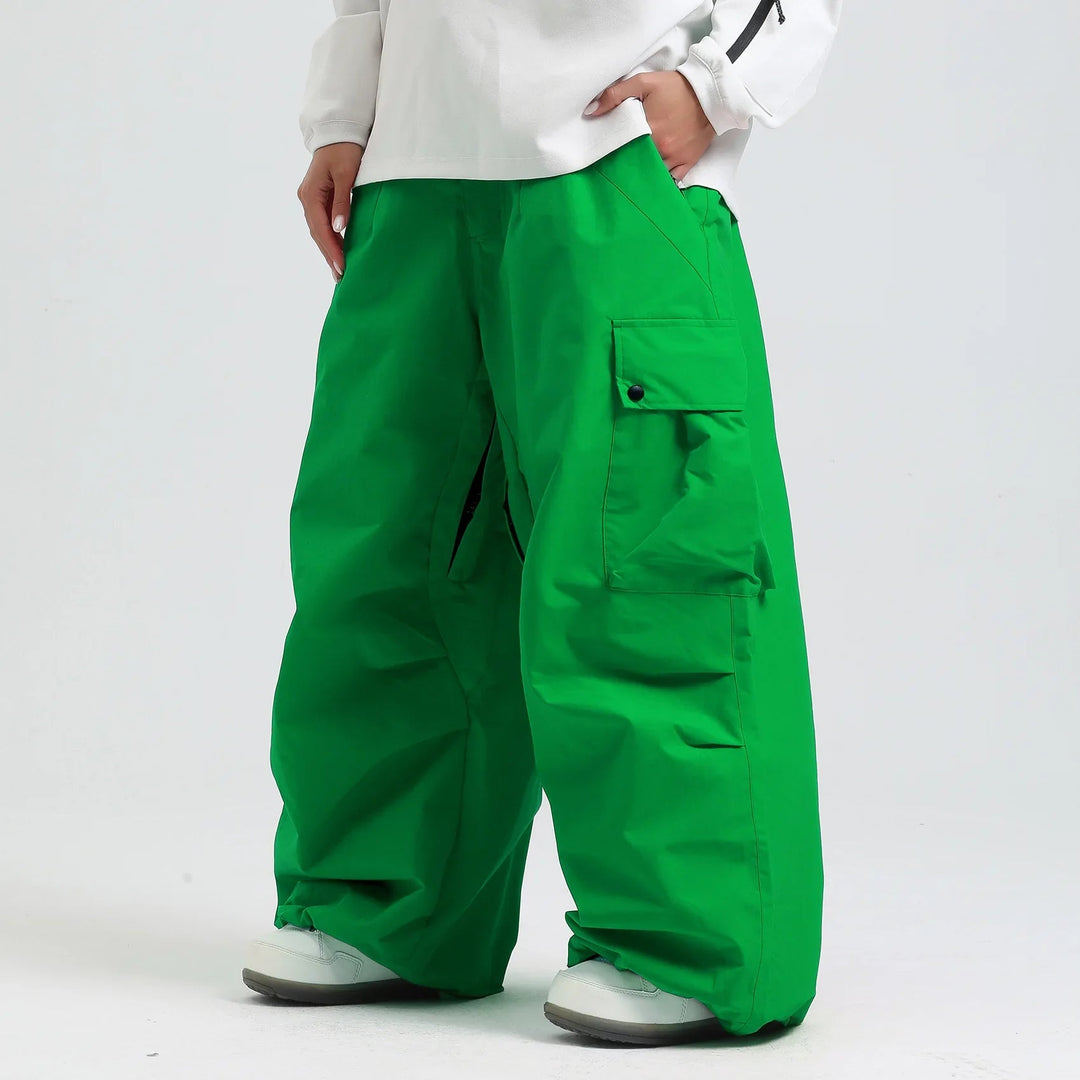 Unisex Insulated Ski Pants – Breathable Loose-Fit Snowboard Trousers