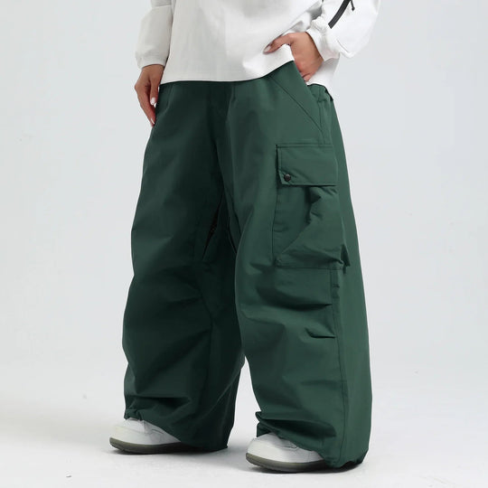 Unisex Insulated Ski Pants – Breathable Loose-Fit Snowboard Trousers