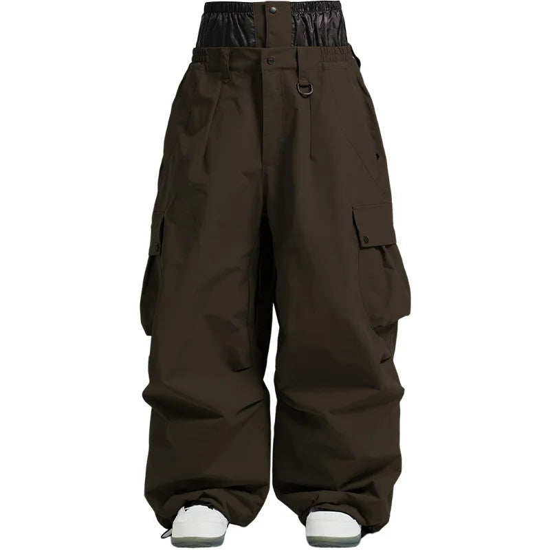 Unisex Insulated Ski Pants – Breathable Loose-Fit Snowboard Trousers