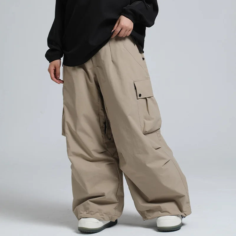 Unisex Insulated Ski Pants – Breathable Loose-Fit Snowboard Trousers
