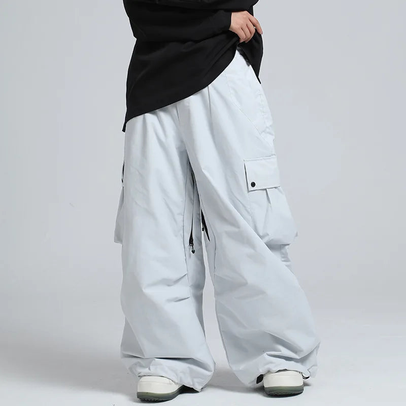Unisex Insulated Ski Pants – Breathable Loose-Fit Snowboard Trousers