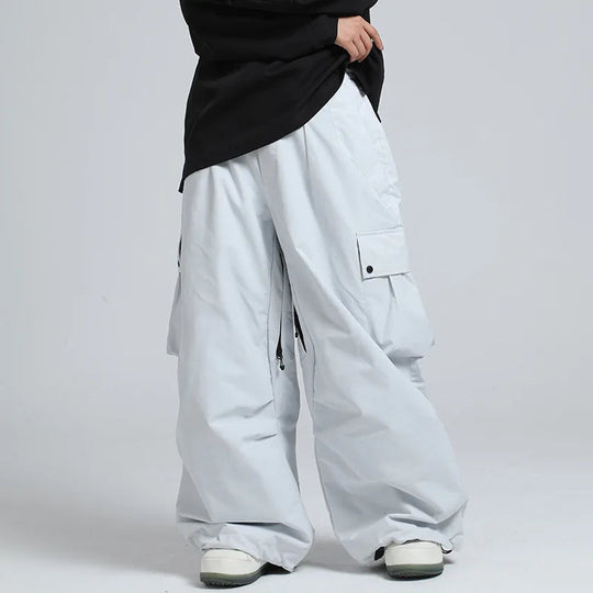 Unisex Insulated Ski Pants – Breathable Loose-Fit Snowboard Trousers