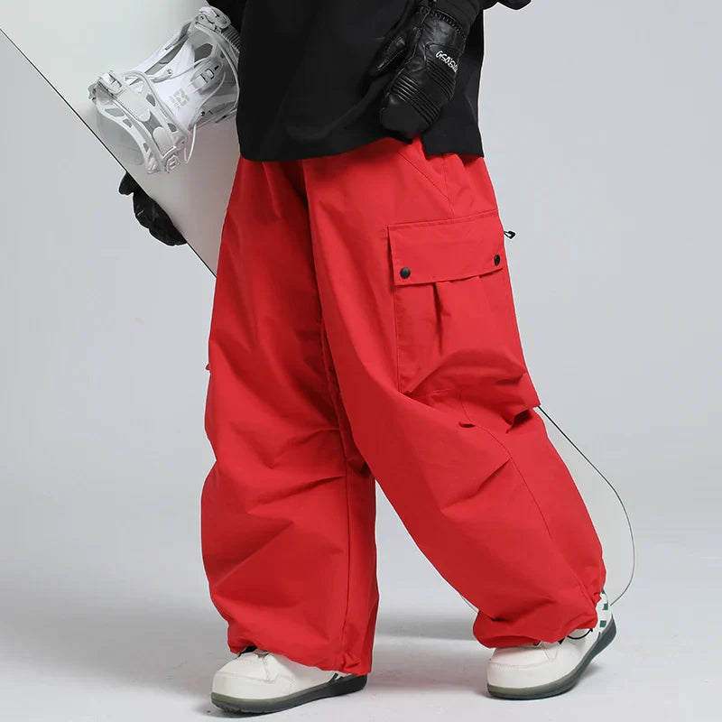 Unisex Insulated Ski Pants – Breathable Loose-Fit Snowboard Trousers