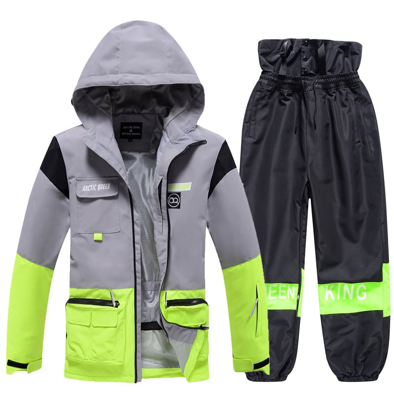 Unisex Insulated Ski Suit – Two-Piece Breathable Jacket and Snow Trousers