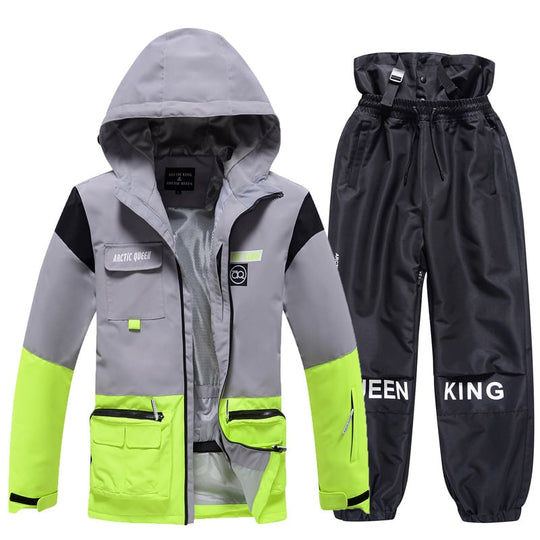 Unisex Insulated Ski Suit – Two-Piece Breathable Jacket and Snow Trousers