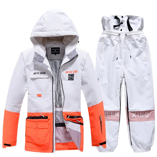 Unisex Insulated Ski Suit – Two-Piece Breathable Jacket and Snow Trousers